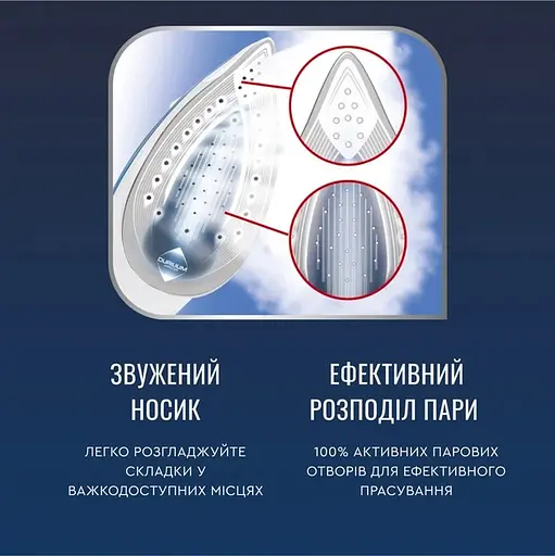 Праска Tefal TurboPro Anti-Calc біло-бежевий (FV5697E1) - фото 7