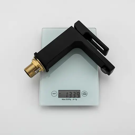 G1017-6 Змішувач для умивальника чорний Gappo 1/8 Чорний матовий - фото 5