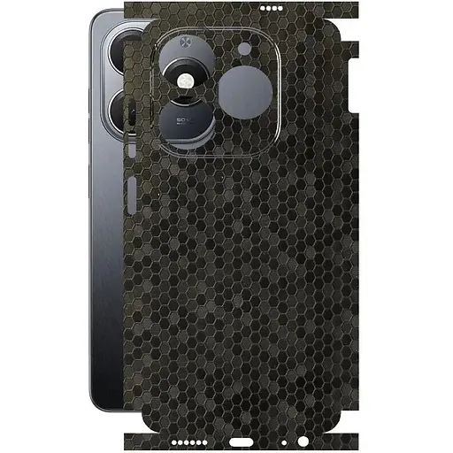 Захисна плівка StatusSKIN для Tecno Spark 20 Корпус Вініл Соти чорні - фото 1