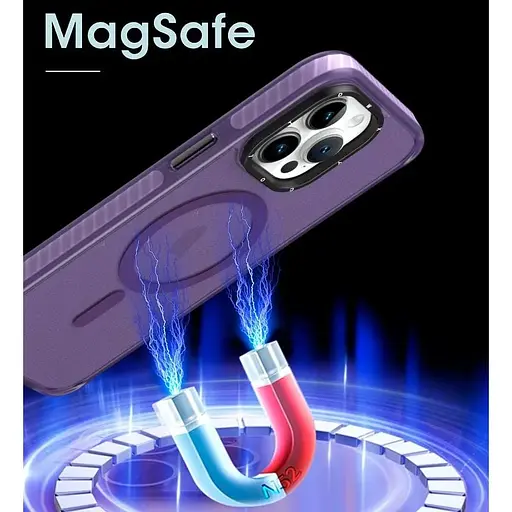 Чехол-накладка DK для Apple iPhone 12 Pro Max MagSafe Composite Matte (deep purple) - фото 8