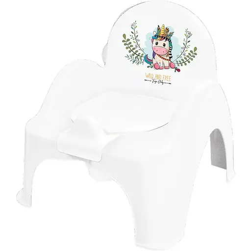 Горщик-стілець Tega Baby дитячий з музикою Wild&Free Unicorn white green - фото 1