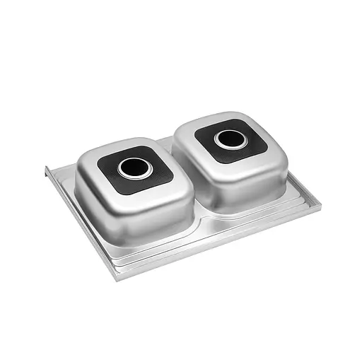 Кухонная мойка Kroner KRP Satin-6080Z (0,8 мм) CV022827, Satin - фото 4