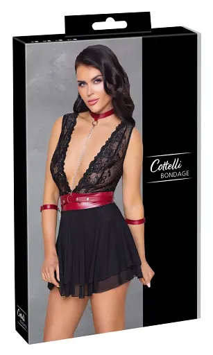 Сорочка Cottelli Collection Bondage Babydoll L чорний - фото 7