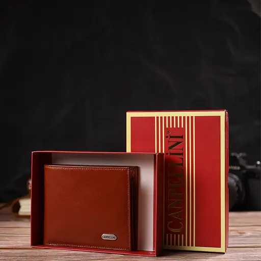 Мужской кожаный кошелек Canpellini 11х9.5х2 см acs0025676 - фото 8