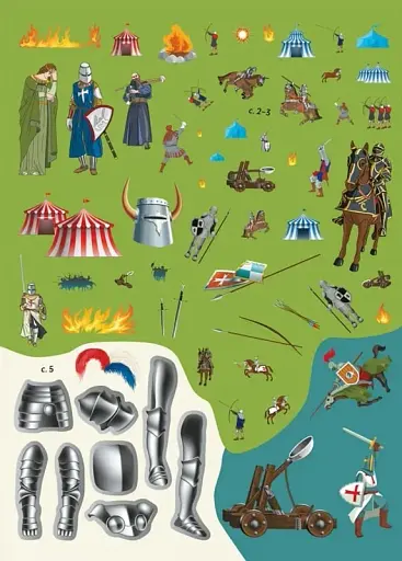 Книжка з наліпками. Лицарі - фото 8