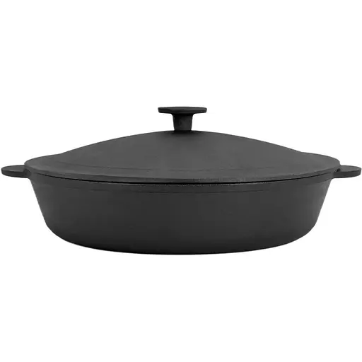 Уценка. Сковорода Brizoll Monolith чугунная с крышкой 26х6 см (M2660U-1) - фото 1