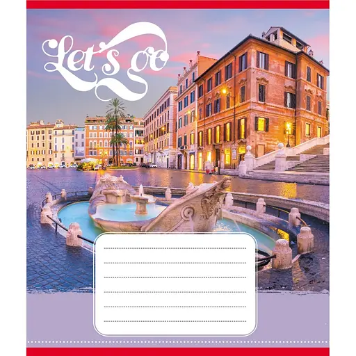 Зошит учнівський "Гоу" Leader 036-580075L-1 в лінію, 36 аркушів - фото 1