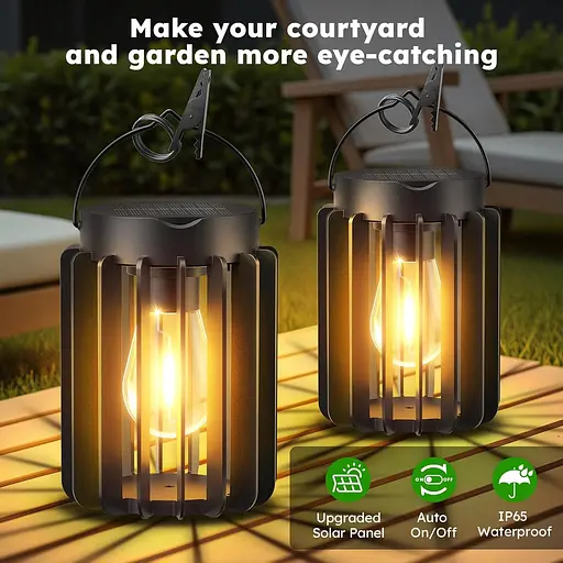 Солнечные фонари на открытом воздухе, яркие до 12 часов на открытом воздухе. - фото 4