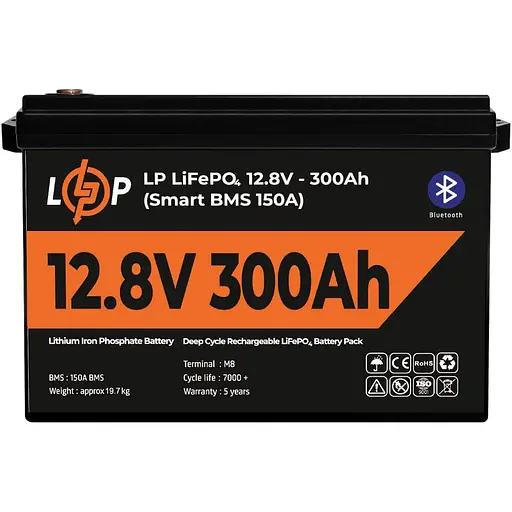 Акумулятор LogicPower LiFePO4 12V 12.8V/300Ah/3840Wh (30383) [125765] - фото 2