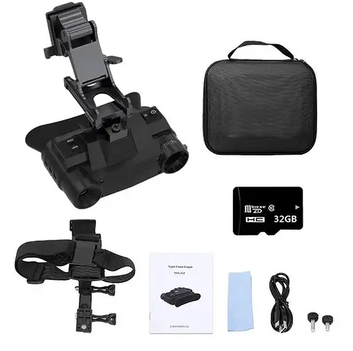 Прибор ночного видения NVG G1 + крепление на шлем Bracket + крепление на голову (940nm) - фото 9