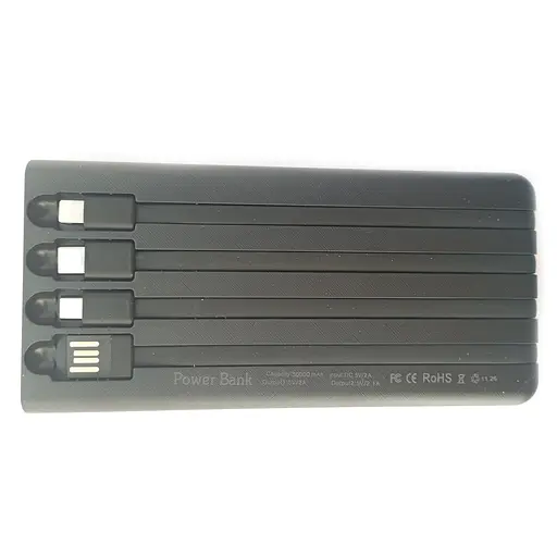 УМБ Power Bank Solar 30000mAh повербанк 4 в 1 з сонячною панеллю, екраном, ліхтариком Black (11229) - фото 3