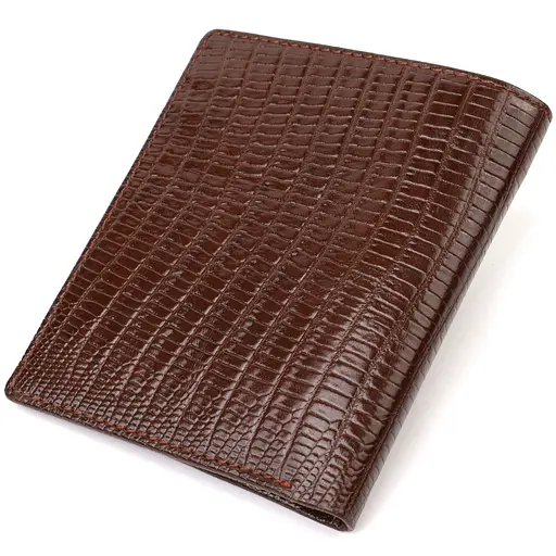 Мужской кожаный кошелек Canpellini 10х11.5х1 см acs0025590 - фото 2