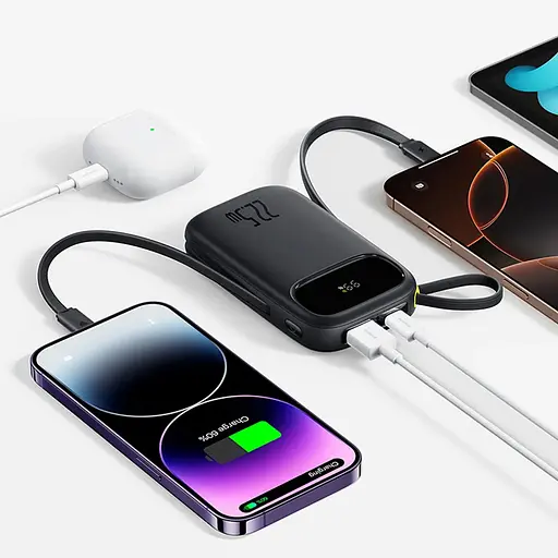 Зовнішній акумулятор Baseus Power Bank EnerFill FC31 Dual-Cable 10000mAh 22.5W (PPQD3-1022D) Black - фото 3