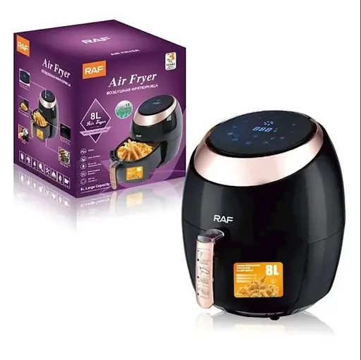 Аэрофритюрница RAF R.5298 с таймером безмасляная 8 л 1800 Вт Черная - фото 10