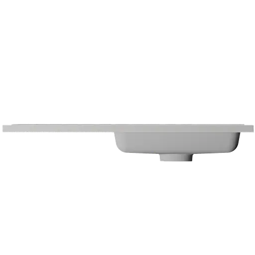 Раковина матова врізна Amidicon Rodeo 100R 1000x450 з литого каменю RODEO_100R_MAT, Білий матовий - фото 5