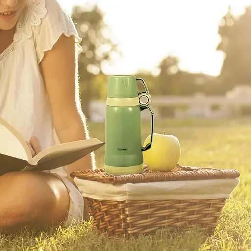 Термос Fissman 1 л сірий (19840) - фото 2