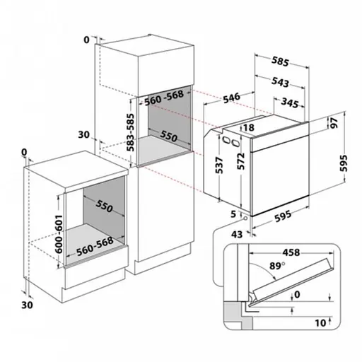 Духовка электрическая Whirlpool WTAC8411SCAN - фото 4