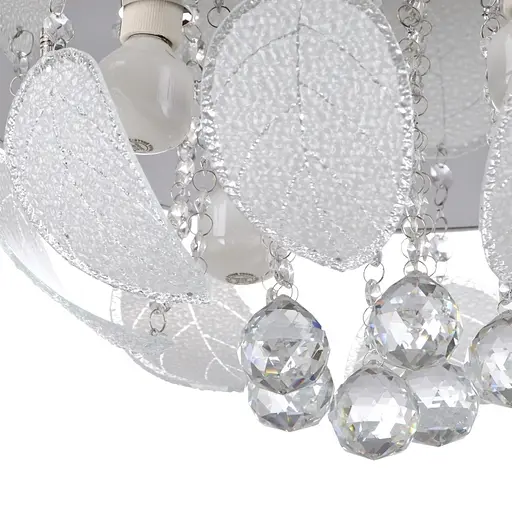 Люстра потолочная Brille хрустальная с пультом LED E14 WH (BCL-418S/4) - фото 2