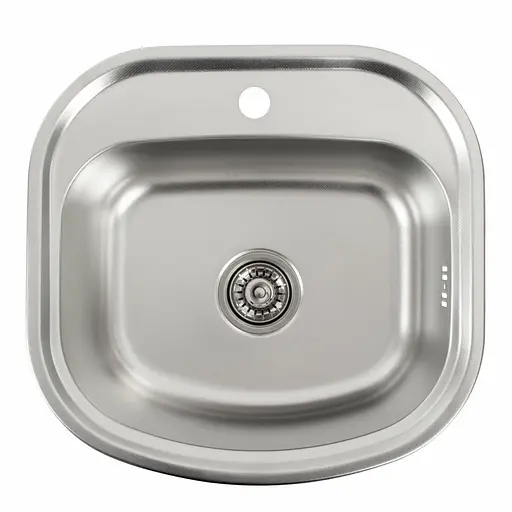 Кухонна мийка з нержавіючої сталі Platinum декор 4947 (0,8/180 мм), Decor - фото 1