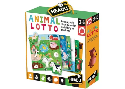 Настільна гра Headu Гра-пазл Монтессорі. Тварини та місця їх проживання (Montessori. Animal Lotto) (MU22847)