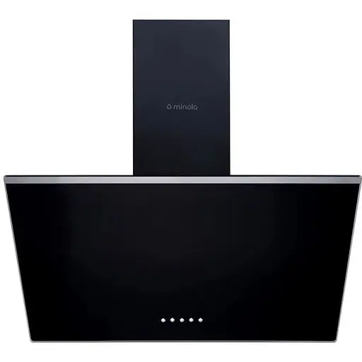 Вытяжка декоративная наклонная Minola HDN 5222 BL/INOX 700 LED