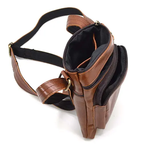 Чоловіча шкіряна сумка через плече TARWA 19х17х5 см sum0025705 - фото 2