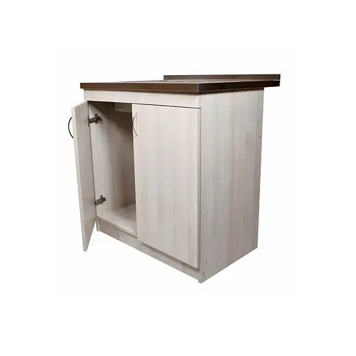 Тумба в комплекті з нержавіючою мийкою для кухні ЛДСП 80х60х83 см Дуб Молочний (52868-01164) - фото 4