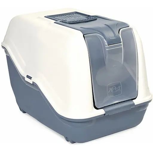 Туалет для кошек MPS Бокс с фильтром Netta Close Dark Blue 51x39x40 см