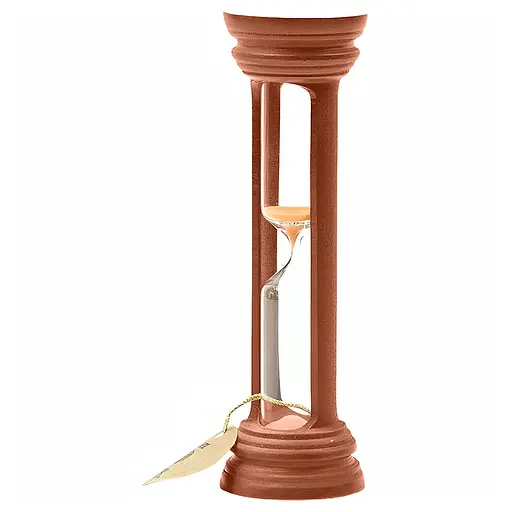 Часы песочные в деревянном корпусе на 10 минут (цвет вишня/песок оранжевый), Склоприлад 86722 - фото 1