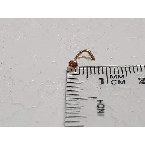 Золота сережка-пірсинг Favoritum в ніс. 310118_Г - фото 3