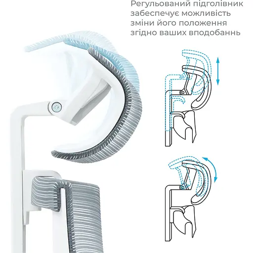 Офісне крісло OfficePro Balance OC550-W-DG-OR White/Dark Gray/Orange [148647] - фото 9