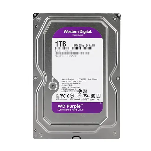 Жесткий диск 3.5" 1TB 64MB Western Digital Purple WD10EJRX (090-00006)
