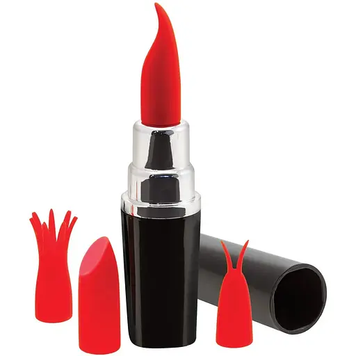 Вібратор для клітора Pleasures Lipstick 11.2 см червоний