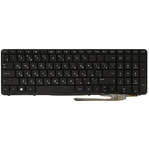 Клавіатура для ноутбука HP 250 G2, G3; 255 G2, G3; 256 G2, G3 чорний, чорний фрейм