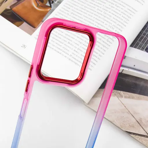 Чехол Epik TPU+PC Fresh sip series для Xiaomi Redmi 12 Синий / Розовый - фото 5