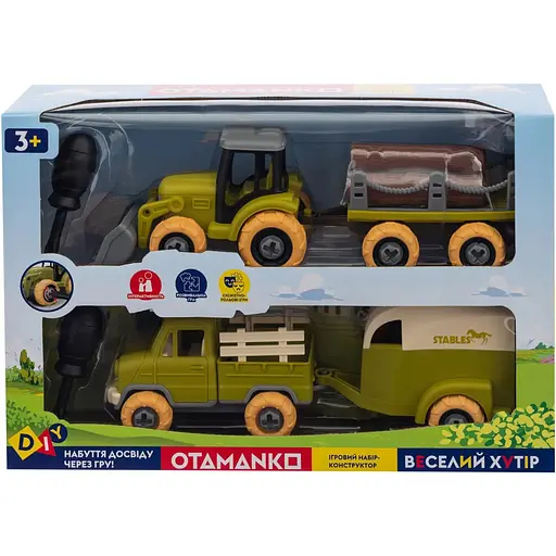 Игровой набор Otamanko Веселый хутор трактор с прицепом - фото 2