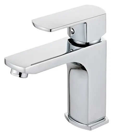 Змішувач для умивальника Globus Lux ALFA GLAL-0401 латунний елегантний для ванної кімнати з високою функціональністю - фото 1