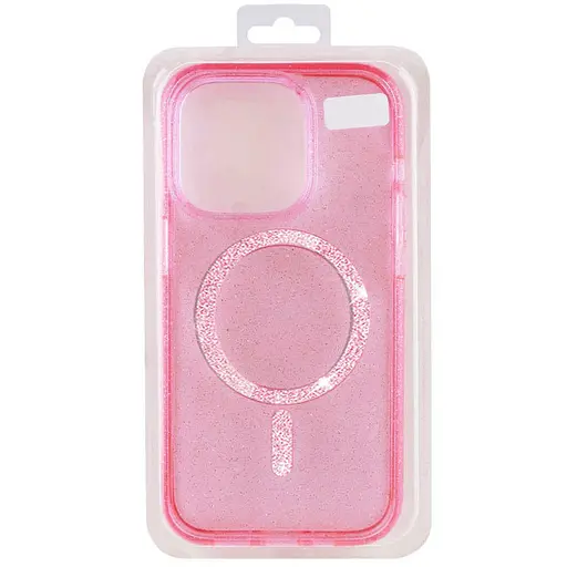 Чохол Epik TPU Eclipse Sparkle MagFit для Apple iPhone 16 Pro 6.3 Pink - фото 3