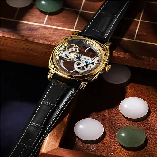 Наручний годинник чоловічий 8263 Gold Forsining acs0031406 - фото 2