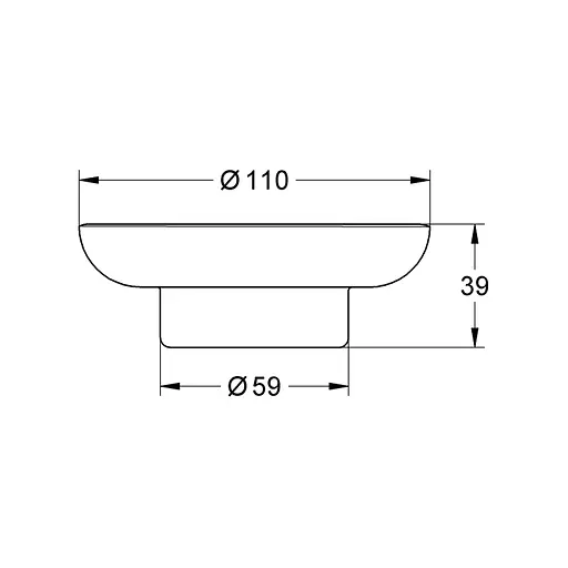 Мыльница без держателя Grohe QuickFix Start 41182000, Прозрачный - фото 2