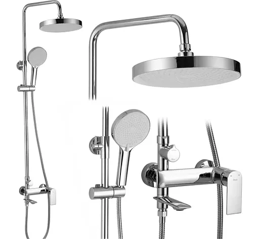 Душова система Rea Veneta хром з виливом REA-P7843, Хром - фото 6