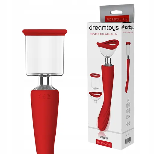 Вібратор Dreamtoys Georgia 29.3 см червоний - фото 3