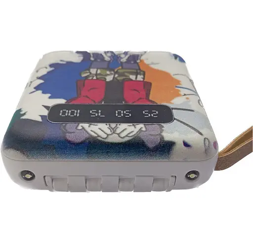 УМБ Power Bank 5000mAh повербанк с экраном и фонариком 4 в 1 Kaws (11224) - фото 5