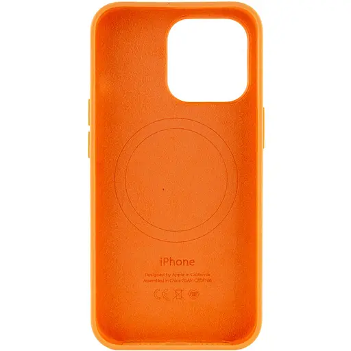 Чохол Epik Silicone case AAA with Magsafe and Animation для Apple iPhone 13 Pro 6.1 Помаранчевий/Marigold - фото 4
