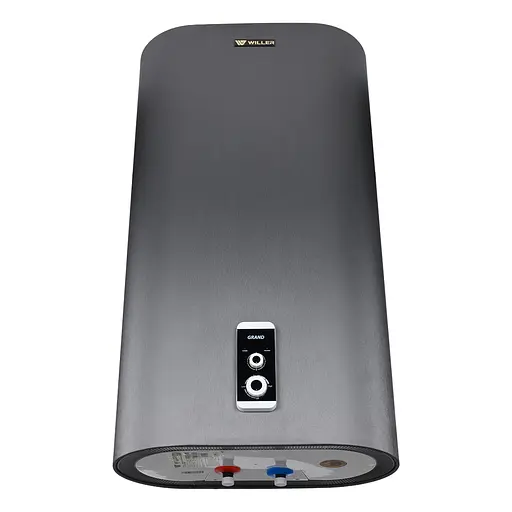 Водонагрівач Willer Grand 2 кВт, сухий ТЕН, 50 л, прямокутний, вертикальний, темно-сірий (EV50DR) - фото 2