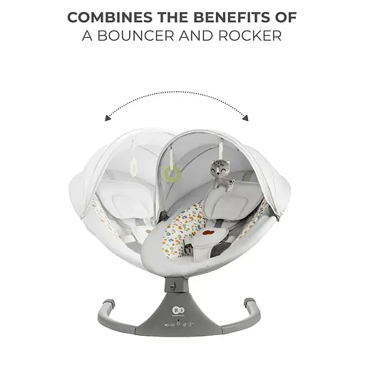 Крісло-гойдалка Kinderkraft Lumi 2 Light Grey (KBLUMI02LGR0000) - фото 8