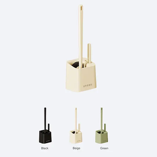 Йоржик для унитаза Uforu DB2436 с двумя щетками Бежевый  - фото 3