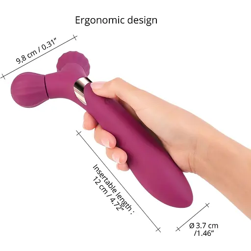 Вибратор-массажер для пар 2 в 1 Love To Love Fireball - Plum Star - фото 4