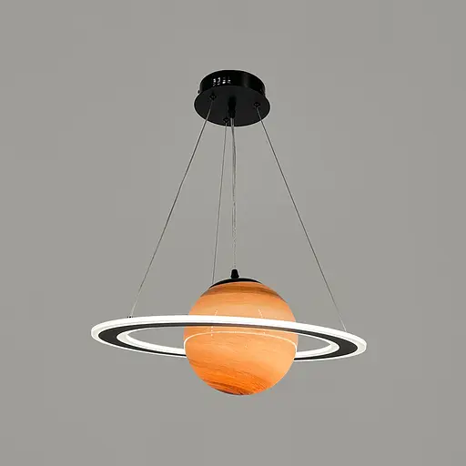 Подвесной светильник Сатурн Ø50 см со стеклянным плафоном Ø20 см Line F SG11-500 - фото 3