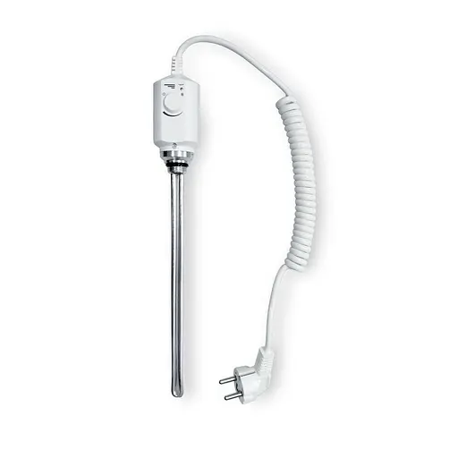 ТЕН для рушникосушки Gwarant 600 Вт з терморегулятором Білий 30412 - фото 1